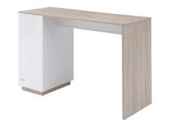Bar com espaço para armazenamento - Branco e natural - ANOSKI*Vente-unique Online
