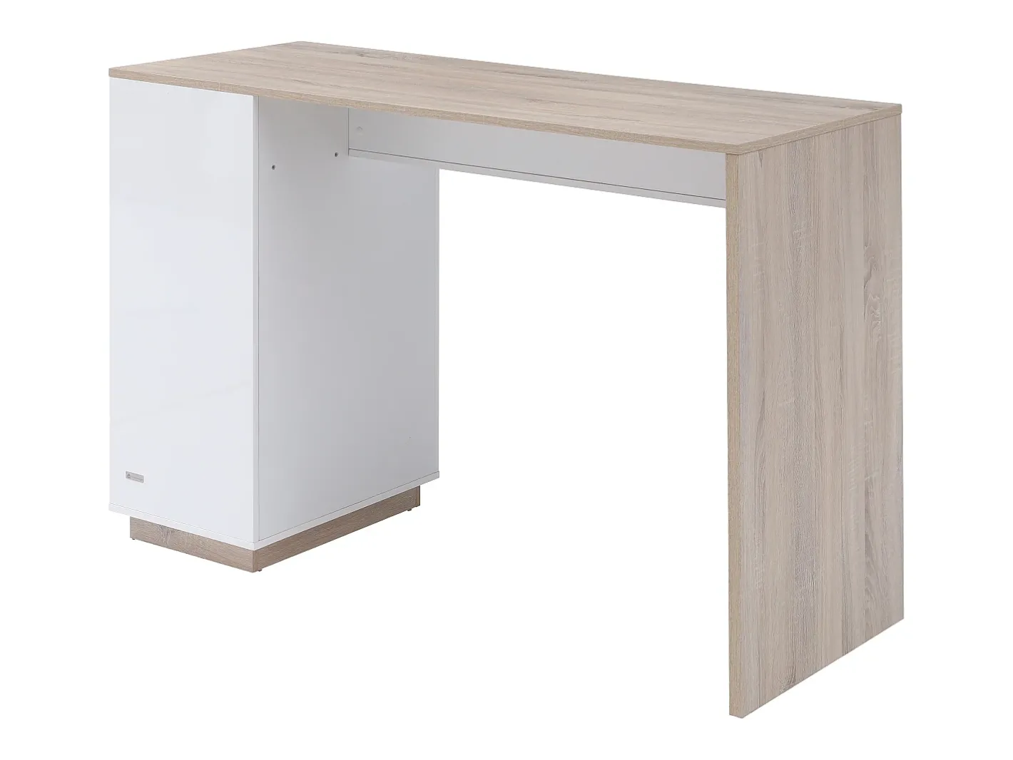 Bar com espaço para armazenamento - Branco e natural - ANOSKI*Vente-unique Online