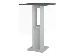 Vicco Móvel De Bar*Bartisch branco/antracite 65x65x106 repose Cinza antracite