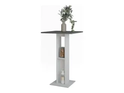 Vicco Móvel De Bar*Bartisch branco/antracite 65x65x106 repose Cinza antracite