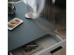 Vicco Móvel De Bar*Bartisch branco/antracite 67x100x106 repose Cinza antracite