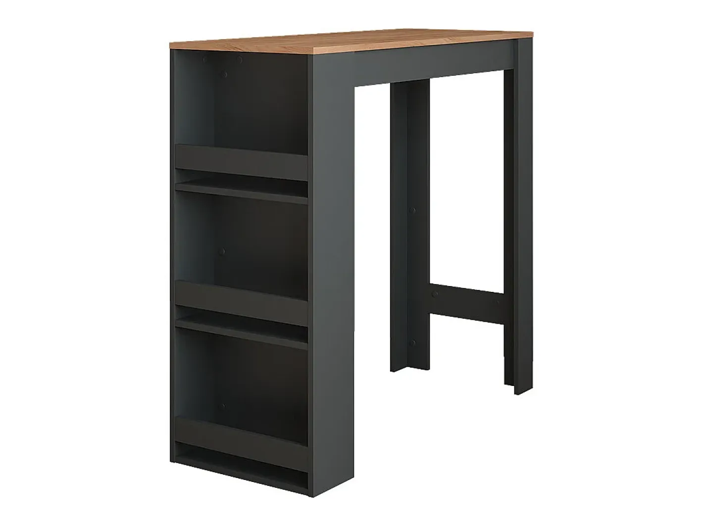 Bartisch carvalho antracite/goldkraft 45x110x106 repose Móvel De Bar