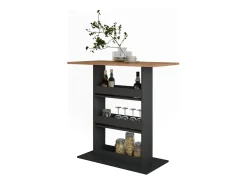 Vicco Móvel De Bar*Bartisch carvalho goldkraft/antracite 110x55x106 repose Natural escuro