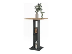 Bartisch carvalho goldkraft/antracite 65x65x106 repose^Vicco Hot