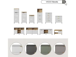 Vicco Móvel De Arrumação|Sapateira*Basculante de sapatos /artesanal 60x38x129.5 marelle Branco