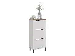Vicco Móvel De Arrumação|Sapateira*Basculante de sapatos /artesanal 60x38x129.5 marelle Branco