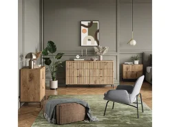 Vicco Móvel De Arrumação|Sapateira*Basculante de sapatos carvalho viking 60x24x92 eliza Natural escuro