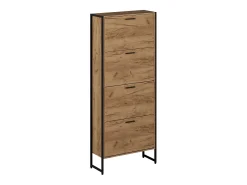 Vicco Móvel De Arrumação|Sapateira*Basculante de sapatos carvalho goldkraft/ 63x23.5x152.5 folda Preto