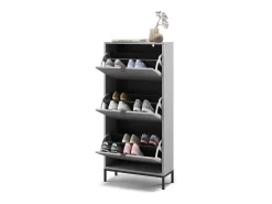 Vicco Móvel De Arrumação|Sapateira*Basculante de sapatos cinza 60x24x130 eliza Cinzento