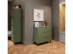 Vicco Móvel De Arrumação|Sapateira*Basculante de sapatos grün/artisan 60x38x167.4 marelle Verde