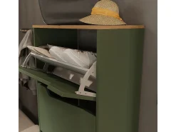 Vicco Móvel De Arrumação|Sapateira*Basculante de sapatos grün/artisan 60x38x167.4 marelle Verde
