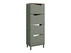 Vicco Móvel De Arrumação|Sapateira*Basculante de sapatos grün/artisan 60x38x167.4 marelle Verde