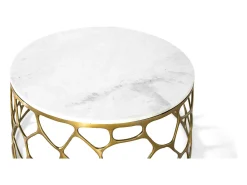 Base da mesa com platô em mármore e alumínio^Giner y colomer Clearance