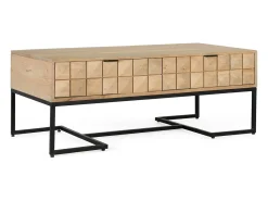 Best Base da mesa em madeira de mangue esculpida na peça principal de 120 cm Mesa De Centro