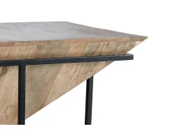 Base da mesa em madeira de mangue e metal.*Giner y colomer Hot