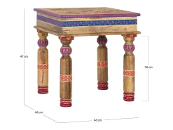 Base da mesa em manguier com detalhes minuciosos no principal*Giner y colomer Discount
