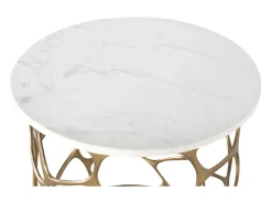 Base de mesa artesanal em mármore e alumínio.^Giner y colomer Sale