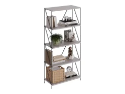 Vicco Prateleira*Bücherregal cinza-bege/preto 60x30x134.5 ravix Cinzento