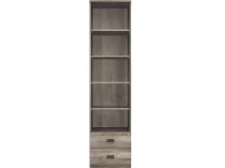 Petits-Meubles Biblioteca*Biblioteca 2 gavetas Abel madeira e 205cm Cinzento