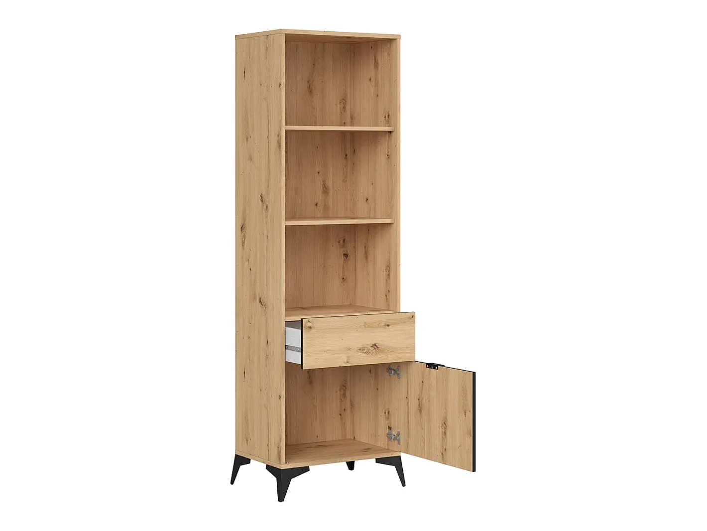 Biblioteca 1 porta 1 gaveta Mao madeira 197cm*Petits-Meubles New