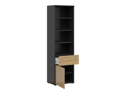Petits-Meubles Biblioteca*Biblioteca 1 porta 1 gaveta Pia madeira 196cm Natural claro