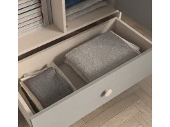 Biblioteca 1 porta 1 gaveta Alycia - cinzento - efeito madeira 132cm^Petits-Meubles Online