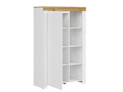 Biblioteca 1 porta Hella e madeira 157cm^Petits-Meubles Discount