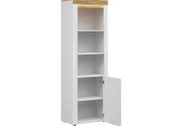 Biblioteca 1 porta Nara branco e madeira 205cm^Petits-Meubles Hot