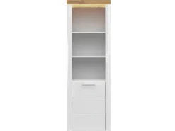 Biblioteca 1 porta Nara branco e madeira 205cm^Petits-Meubles Hot