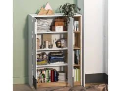 Sale Biblioteca 2 portas 1 gaveta Ronan 140cm Biblioteca