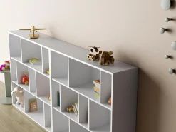 Biblioteca 3 prateleiras - A117cm x C119cm x P32cm - Nack^Herdasa Online