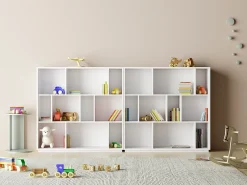 Biblioteca 3 prateleiras - A117cm x C119cm x P32cm - Nack^Herdasa Online