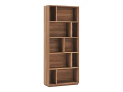 Hot Biblioteca 5 prateleiras - A191cm x C80cm x P32cm nogueira - Nack Biblioteca