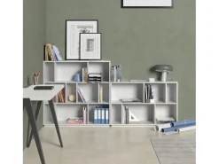 Herdasa Biblioteca*Biblioteca 2 prateleiras - A80cm x C119cm x P32cm - Nack Branco