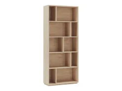 Biblioteca 5 prateleiras - A191cm x C80cm x P32cm carvalho - Nack^Herdasa New