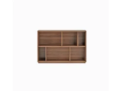 Sale Biblioteca 2 prateleiras - A80cm x C119cm x P32cm nogueira - Nack Biblioteca