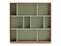 Biblioteca 3 prateleiras - A117cm x C119cm x P32cm nogueira e - Nack*Herdasa Sale
