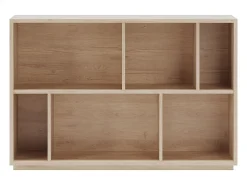 Biblioteca 2 prateleiras - A80cm x C119cm x P32cm carvalho - Nack^Herdasa Online