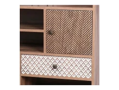 Bibliothèque ALTA coloris chêne clair avec 2 portes et 1 tiroir – Design scandinave et rangement pratique*Meublorama Sale