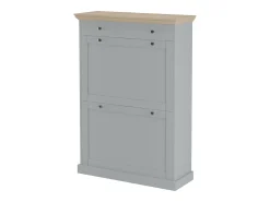 Binz | Sapateira com 2 Abas e 1 Gaveta em Carvalho Cinza Look*Loft24 Clearance