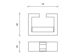 Biolareira de piso de design moderno Tete a tete 2 kW/h^ Best