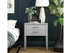 Blair | Mesa de apoio com 1 gaveta em preto - moldura dourada*Dorel Home Discount