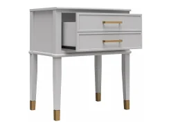 Blair | Mesa de apoio com 1 gaveta em preto - moldura dourada*Dorel Home Discount