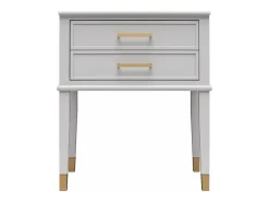 Blair | Mesa de apoio com 1 gaveta em preto - moldura dourada*Dorel Home Discount