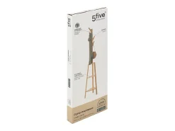 Cabide Bam com 4 cabides, marrom, 177 cm*Five New