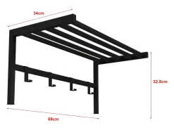 Discount Cabide com 4 ganchos 325 x 69 x 34 cm 03_0008184 Cabide De Pé
