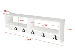 Cabide com 15 ganchos 120 x 22 x 37 cm 03_0008186*Helloshop26 Clearance