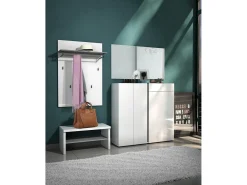 Cabide Dballotour, cabide, cabide multiusos, cabide de parede, fabricado em Itália, 80x25h115 cm, brilhante e antracite*Dmora Best