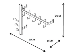 Cabide de parede - metal - - IRINA^Casa Vital New