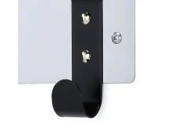 Cabide de parede - metal - prata e preto - JERINA^Casa Vital Outlet